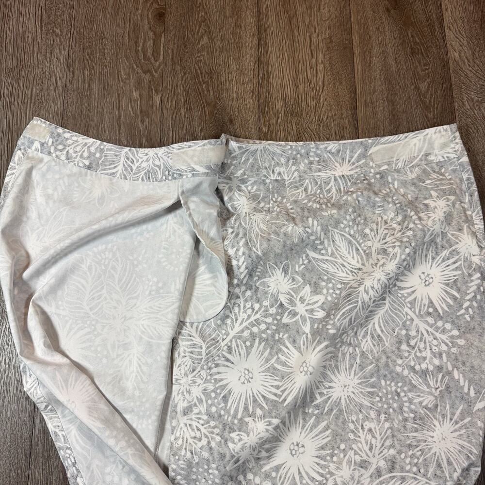 Ripskirt Hawaii Wrap Skirt Length 4 Long Size Small Pockets Gray - Picture 6 of 11